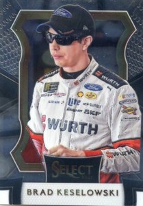 2017 PANINI SELECT NASCAR GRANDSTAND BASE CARD BRAD KESELOWSKI NO. 10
