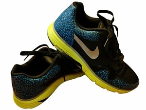 Womans Lunar Safari Fuse+ Black Silver Volt Blue Lunaron Running Size 7.5 - Picture 1 of 6