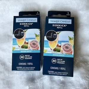 Bahama Breeze Sidekick Refill 2-Pack Yankee Candle Car Air Freshener - Picture 1 of 7