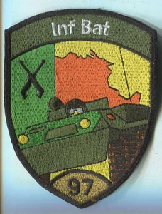 Switzerland Union Badge Infantry Battalion 97 (Inf Bat 97) Gold - Picture 1 of 1
