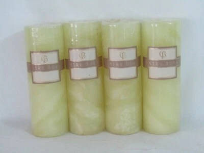 Nuevo en Paquete Claire Burke Estimulante Hierba de Limón Perfumado Como Nuevo Juego de Velas Pilar 2" x 6"  Foto 1 de 4
