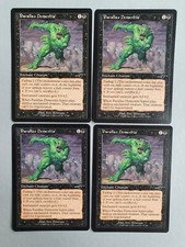 Parallax Dementia x4 Playset, MTG Nemesis (2000) Common Black Enchant Creature