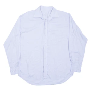 ADIDAS Mens Plain Shirt Blue Long Sleeve L - Picture 1 of 6