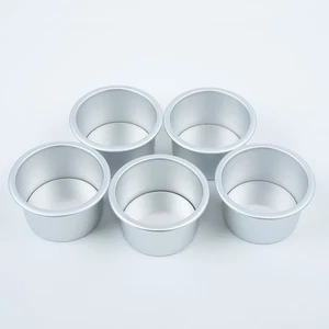 Beliebte 5 Stck. Runde Mini Kuchenform Abnehmbarer Boden Pudding-Form Zum Selber - Bild 1 von 12