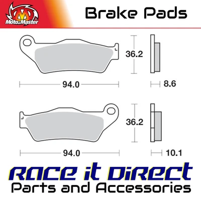 Brake Pads for BMW K 1300 GT EXCLUSIVE EDITION 2010-2011 Rear Sinter MotoMaster - Image 1 of 4