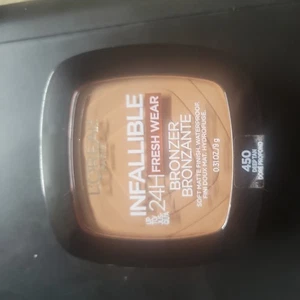L'Oreal Paris Infallible Fresh Wear Soft Matte Bronzer - 450 Deep Tan ~ New - Picture 1 of 3