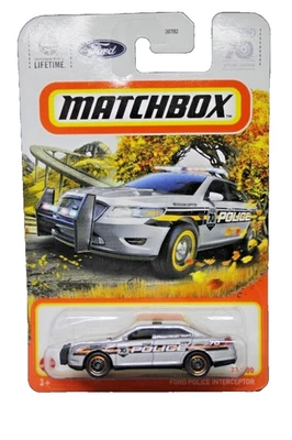 2023 Matchbox Ford Taurus Police Interceptor Sedan – Gray Police Cruise 1:64 - Image 1 of 4