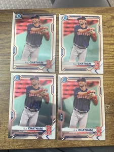 2021 Bowman C.J. Chatham Chrome Lot (4) Boston Red Sox - Picture 1 of 1
