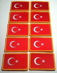 10 Türkiye  Flag Patch with Hook & Loop fastener  Military EUROPE Emblem #6 - Picture 1 of 1