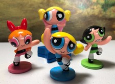 Cartoon Network Powerpuff Girls vintage figures Burger King figure cake toppers