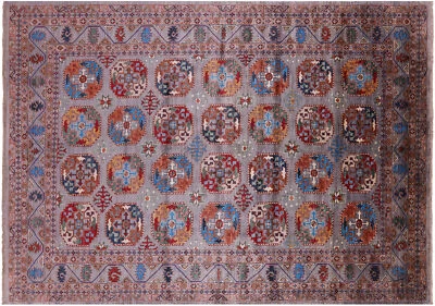 Bokhara Hand-Knotted Wool Rug 6' 10" X 9' 10" - Q12195 - Image 1 of 4
