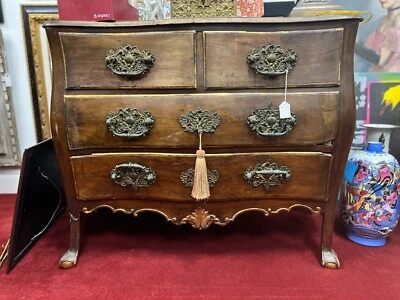 IMPORTED French  Chest of Draws From the Louis XIV Period Bronze Handles 4 Draws - Image 1 of 4
