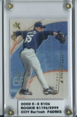 2002 E-X #106 Cliff Bartosh NT/2999 RC - NM-MT - Image 1 of 2