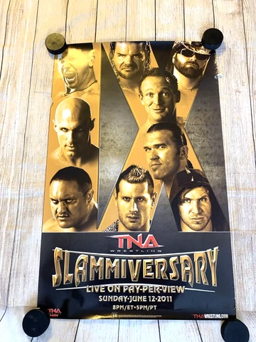 TNA Slammiversary 2011 PPV Pay Per View Poster 24x38 New AJ styles Daniels Joe Cover