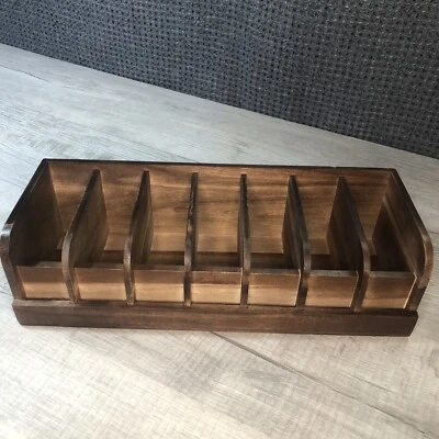 7 Slot Wood Belt Organizer - Image 1 of 4