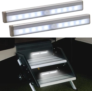 ๐ฆ Motion-Activated RV Step Lights โ Wireless LED Night Light (2-Pack) ๐โจ - Picture 1 of 12