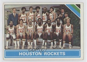 1975-76 Topps Checklist Houston Rockets Team #210