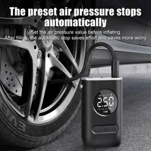 Portable mini car mounted air pump Self powered electric tire inflator Air pump - Picture 1 of 12
