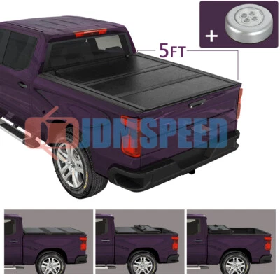 5' FT Hard Tri-Fold Truck Bed Tonneau Cover For 2019-2022 Ford Ranger - Image 1 of 4