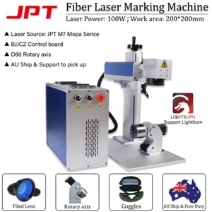 100W JPT Mopa M7 Fiber Laser Marking Cutting Machine Metal Steel Gold Marking - Foto 1 di 16