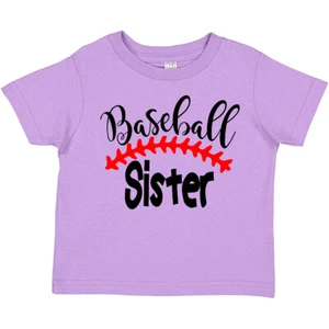 Inktastic Baseball Sister Toddler T-Shirt Boodlebug Graphics Sports Brother Team - Picture 1 of 10