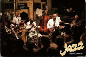 Jazz Preservation Hall New Orleans Louisiana Postkarte "Präsident Clinton!" - Bild 1 von 2