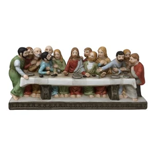 VTG Lefton Bethlehem Collection Last Supper Jesus Disciples 12" Long x 5" Tall - Picture 1 of 13