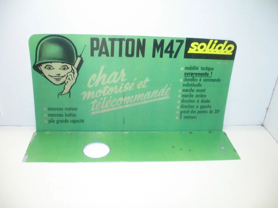 n188, pub présentoir pour le char patton solido télécommandé, militaire repro  - Photo 1/1