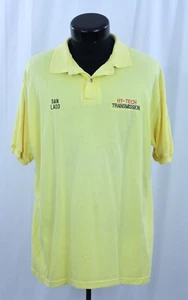 Camisa Polo Hanes De Colección Hy-Tech Transmisión Nombre Dan Gear Vendors Amarillo Sólido XL - Imagen 1 de 13