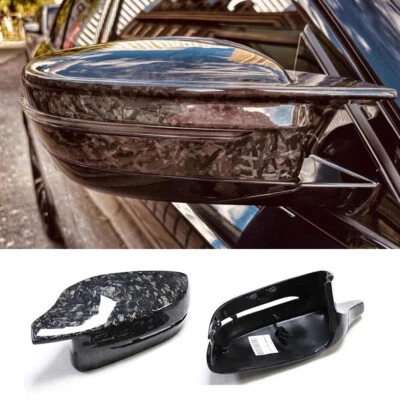 Reemplazo de cubierta de espejo retrovisor de fibra de carbono forjado estilo M para BMW G20 G22 G30 330i 430i Foto 1 de 4