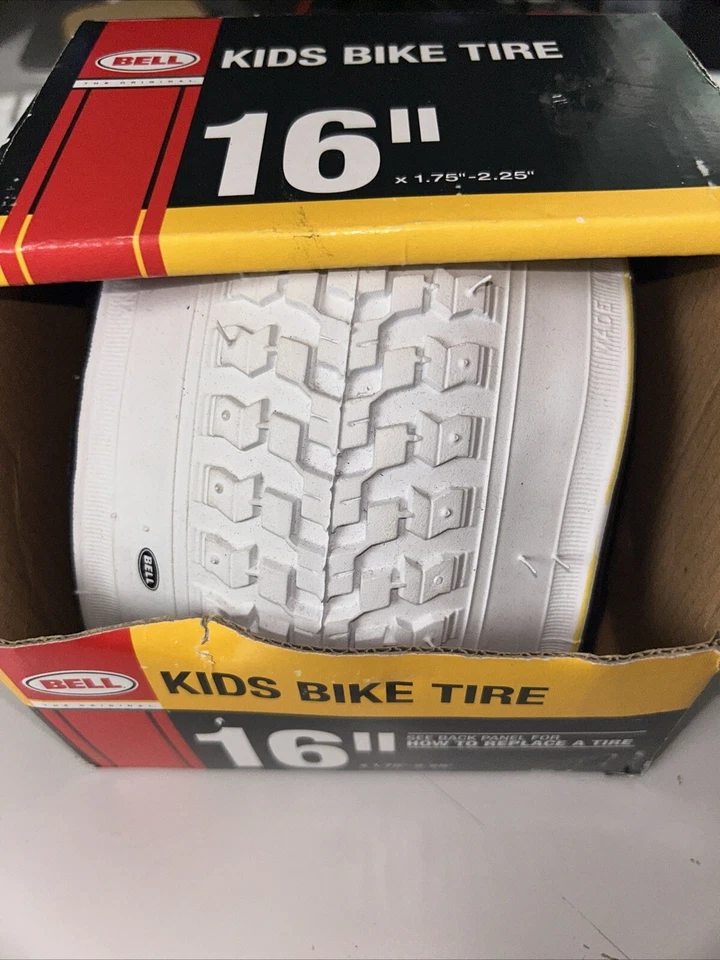 Bell Kids Bike Tires 16" x 1. 75 - 2.125" white - Image 1 of 1