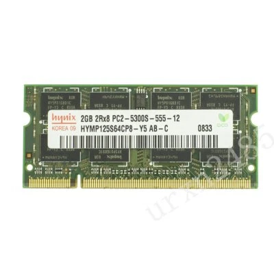 Für Hynix 2GB 1GB DDR2-667MHz PC2-5300S 200Pin SODIMM Notebook Speicher Non-ECC - Bild 1 von 4