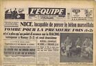 L'équipe 2962 journal du 14/10/1955 Salon de l'auto Football Nacy Nice Marseille