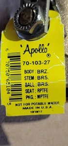 Apollo 1/2" Ball Valve 70-103-27 - Picture 1 of 1