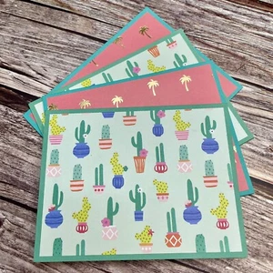 Tarjetas de notas en blanco hechas a mano de vacaciones de verano, tarjetas de felicitación, lote de 4, tropicales - Imagen 1 de 4