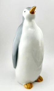Andrea by Sadek Emperor Penguin bird figurine gray blue white 75Q4 - Picture 1 of 11