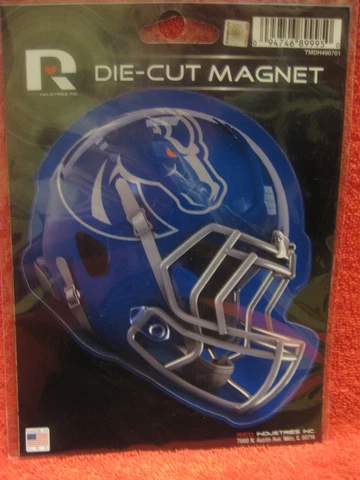 Boise State Broncos Die-Cut Magnet University of Boise helmet 6" x 5.5" NEW Cover