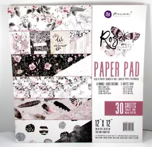 NUEVO Prima 12x12" Almohadilla de papel de cuarzo rosa Fabricación de tarjetas Libro de recortes Artesanía - Imagen 1 de 6