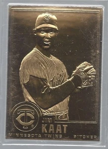 Tarjeta de oro de 22 quilates de Jim Kaat-96 Danbury como nueva sellada 50 - Imagen 1 de 1