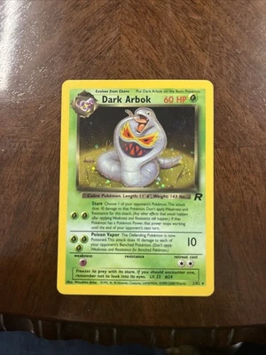 Dark Arbok Holo 2/82 Pokemon Card Rare Base Set Rocket Excellent WOTC 1999 - Image 1 of 2