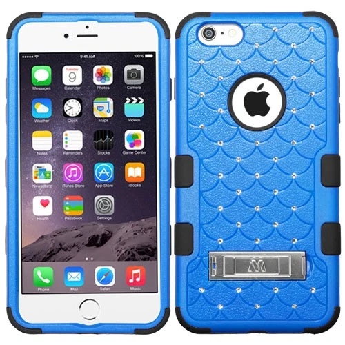 Diamantes híbridos MyBat TUFF para iPhone 6 Plus y 6S Plus negro/azul Foto 1 de 1