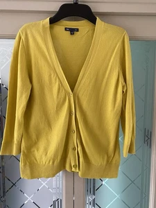 Gap 3/4 Sleeve Soft Cardigan, Citroen Green Size M - Picture 1 of 1