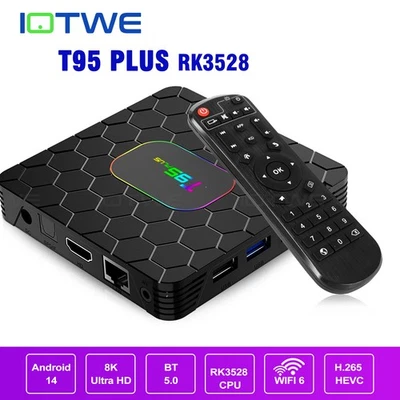 Neu 2025 Android 14 Smart TV BOX 64/128GB Dual WIFI Netzwerk Media Player BT5.0 - Bild 1 von 4