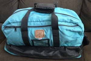 STEVE ABEL VINTAGE TURQUOISE FLY FISHING BAG WET/DRY DUFFEL BAG - Picture 1 of 9