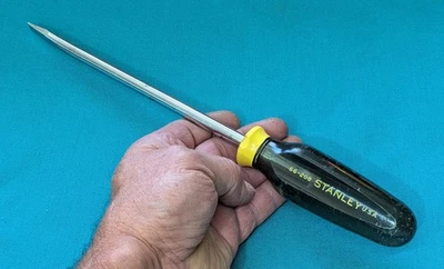 Vintage Stanley Workmaster 8" Flat Head Screwdriver 66-208 Made in USA - Image 1 of 4