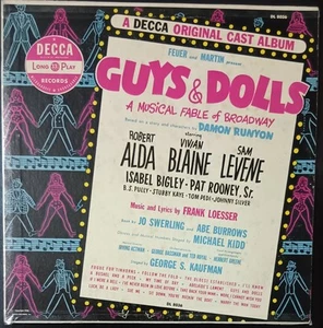 Elenco original - Guys & Dolls - 1955 Canadá prensa LP disco en muy buen estado, portada G+ - Imagen 1 de 3