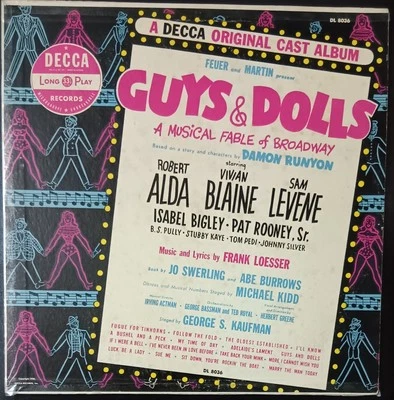 Original Cast - Guys & Dolls - 1955 Canada press LP record VG, cover G+ - Image 1 of 3