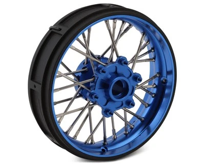 Pro-Line Losi® Promoto SM Pro-Spec Aluminum V2 Bead Front Wheel (Blue/Blue) - Image 1 of 4
