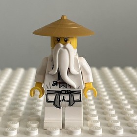 LEGO Sensei Wu Minifigure Ninjago Pearl Gold Hat njo0064 9450 70505 - 1U