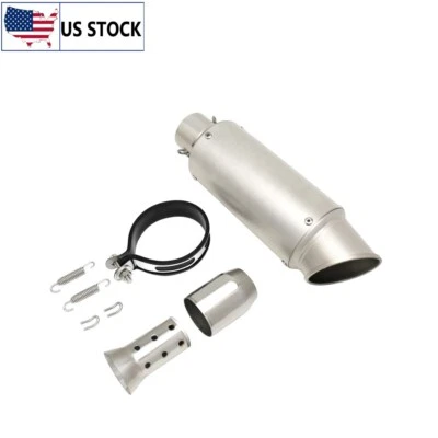 Universal 38-51mm Connector Tail Exhaust Muffler w/ Silencer For KTM / Kawasaki  - Image 1 of 4